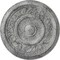 Ekena Millwork Tyrone Ceiling Medallion (Fits Canopies up to 6 3/4"), 16 1/8"OD x 3/4"P, Ultra Pure White Crackle CM16TYUWC - alternate 1